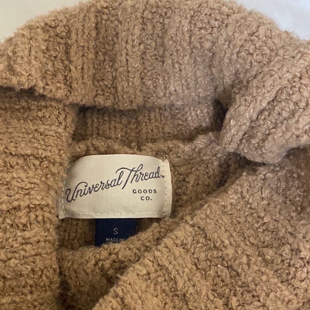 Universal Thread Tan Ribbed Turtleneck Sweater - image 2